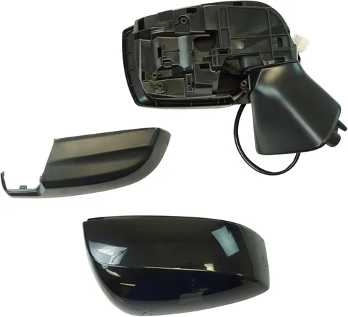 Vista 132 de TRQ Cubierta cromada del espejo manual del lado del pasajero, acabado liso para Volvo VNL 2004-2014