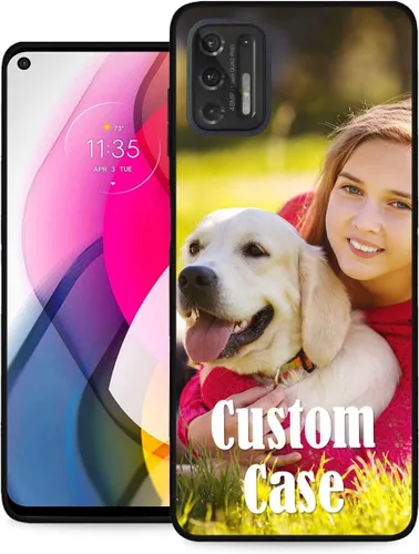 Vista 10 de Funda personalizada para Motorola Moto G Stylus 2020 con nombre de foto, texto y foto, GStylus personalizado -20 funda suave y fina (negro) de 6.4