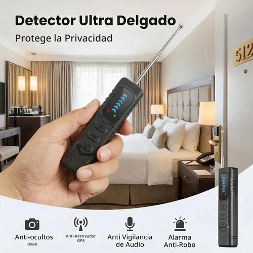 Vista 2 de Detectores de cámara oculta, detector de rastreador GPS, detector antiespía, detector de dispositivos de escucha, detector de insectos para viajes