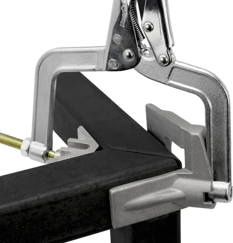 Vista 3 de Strong Hand Tools JointMaster, herramienta de sujeción de ángulo de 90 grados, profundidad de garganta: 3", capacidad máxima: 1-1/4", OAL: 8-1/2