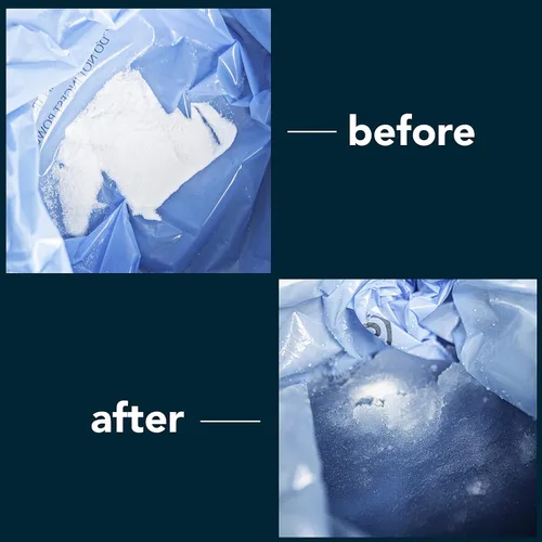 Vista 7 de Carex Health Brands Commode Liners: se adapta a la mayoría de los inodoros, con polvo absorbente, contiene 2 cuartos de líquido, desechables- 7