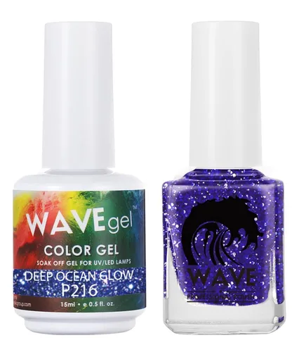 Vista 13 de WAVEGEL - Juego dúo de gel y esmalte de uñas a juego - Colección Simplicity - #P109 Blizzard I 0.5 onzas