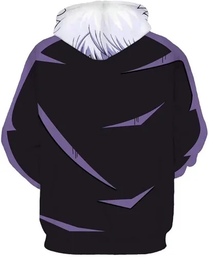 Vista 2 de Jujutsu - Sudadera con capucha para cosplay Yuji Itadori con impresión 3D, disfraz de anime, S-XXL