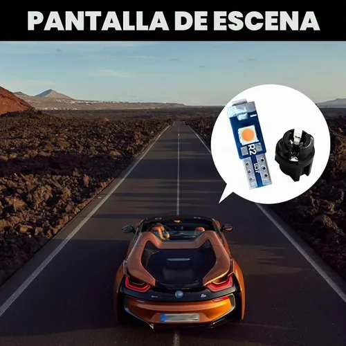 Vista 6 de NTNEV Focos LED para salpicadero superbrillantes, T5 37 74 Bombilla LED con enchufe de bloqueo giratorio PC74 PC37 para panel de instrumentos, luz
