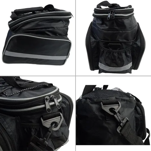 Vista 6 de Disconano® Bolsa impermeable multifunción para la parte trasera del asiento de bicicleta, para ciclismo de excursión, con maletero, paquete