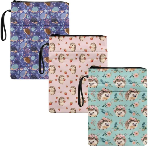 Vista 32 de Forchrinse Lindas fundas de libro de abejas para libros de bolsillo, 11.4 x 8.7 pulgadas, funda lavable de libro Sox para amantes de los libros
