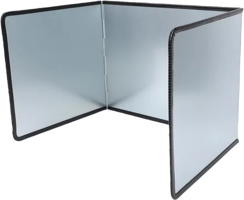 Vista 4 de Sorandy 3 Sided Splatter Guard, Iron Stainless Steel Oil Screen with Foldable Design, for Kitchen Stove Frying Pans, 15.3x11.6x11.8in