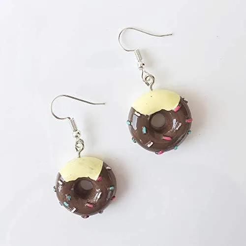 Vista 3 de Lindos aretes colgantes de resina para mujeres y niñas