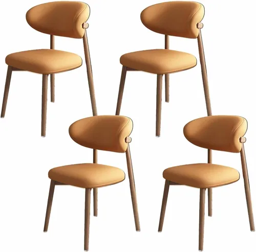 Vista 27 de Solid Wood Dining Chairs Kitchen Chairs Set of 2 Mid Century Modern Dining Chairss with Wooden Frame and Upholstered, Armless, Cafe Casual Chairss