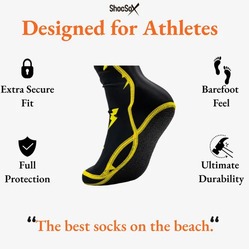 Vista 5 de ArmorTex - Calcetines de voleibol de playa y fútbol de arena con suela ArmorTex calcetines de playa de mayor duración
