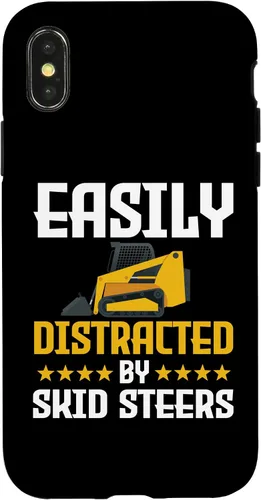 Vista 5 de Funda divertida para iPhone 12 Pro Max para maquinaria de construcción de controlador de minicargadora