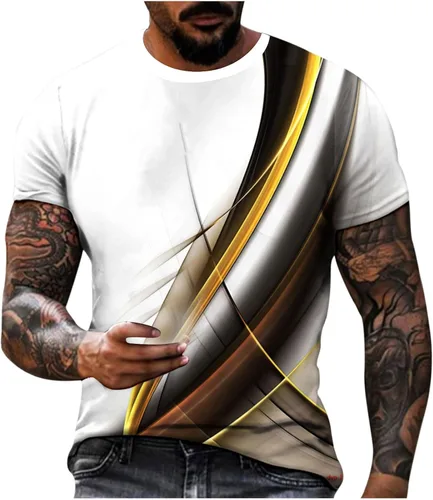 Vista 6 de Camisa de gran tamaño para hombre, casual, de manga corta, con estampado de llama 3D, ajuste holgado, cuello redondo