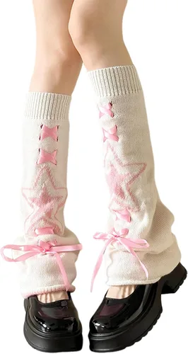 Vista 22 de Sexybody Calentadores de piernas para mujer, Y2K Kawaii con estampado de araña, gótico, Harajuku, Lolita, elegantes y bonitos, calcetines japoneses