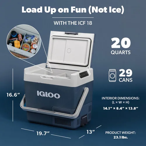 Vista 2 de Igloo Enfriador de compresor eléctrico ICF