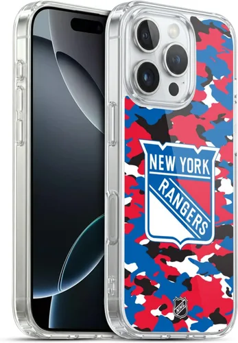 Vista 204 de Head Case Designs Funda de gel suave con licencia oficial de la NHL Camouflage New York Rangers compatible con Apple iPhone 7 Plus/iPhone 8 Plus