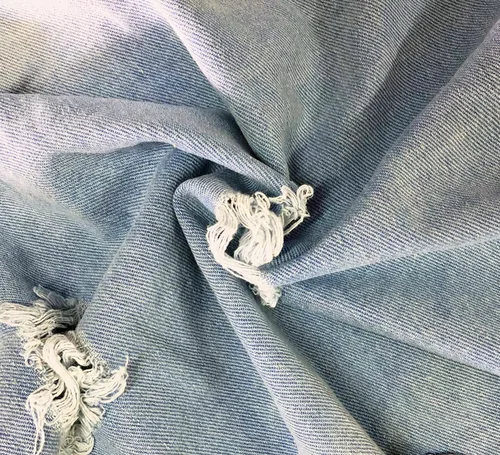 Vista 6 de SeNight Chaqueta de manga larga para mujer, con dobladillo, deshilachada y de jean, estilo camionero