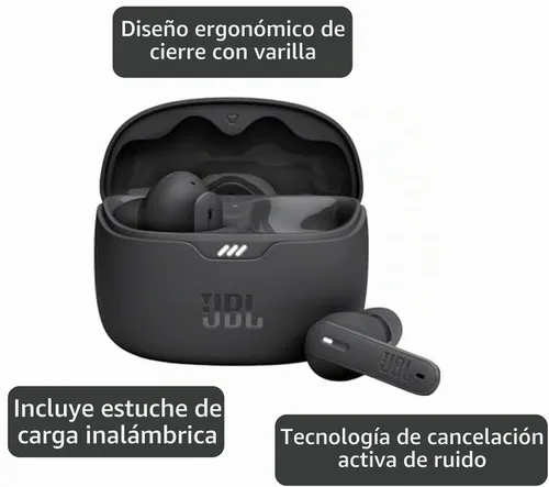 Vista 6 de JBL - Auriculares Tune Beam NC Bluetooth - Negro