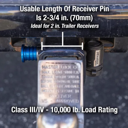 Vista 5 de Master Lock 1480DAT Stainless Steel Receiver Lock for 5/8 in. Receiver Hole