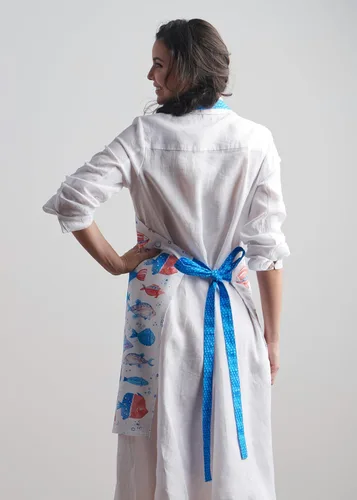 Vista 1251 de Maison d' Hermine Delantales para mujer con bolsillo, 100% algodón (27.50 x 31.50 pulgadas)