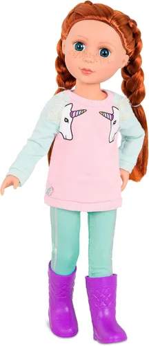 Vista 18 de Glitter Girls Accesorios para muñecas de 14 pulgadas - Juego de mochila y fiesta de pijamas - Tie - Saco de dormir teñido, almohada arcoíris