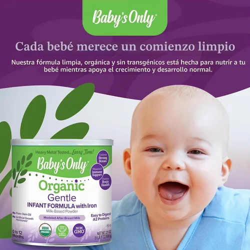 Vista 4 de Baby's Only - Fórmula A2 de leche orgánica para bebés, polvo a base