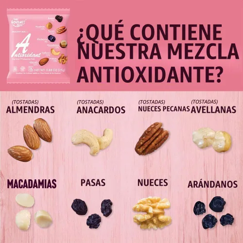 Vista 2 de Daily Gourmet Nuts - Mezcla antioxidante, mezcla saludable de senderos individuales, frutos secos y frutas secas de primera calidad, sin gluten, sin