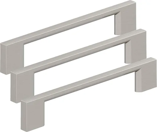 Vista 12 de Amerock 10BX37131CZ Tirador de gabinete Champán Bronce 3-3/4 pulgadas (96mm) de centro a centro Paquete de 10 unidades Cityscape Herrajes