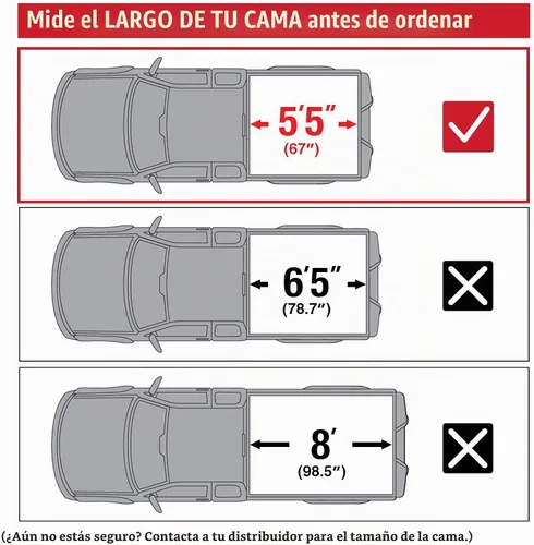 Vista 3 de MaxMate Cubierta Suave Enrollable para Caja de Camioneta Tonneau Compatible con Nissan Titan 2017-2024 Caja de 5.5' (67") TCN169048