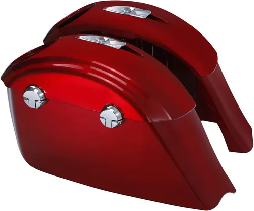 Vista 13 de TCT-MOTORPARTS Alforjas duras para Indian Chieftain Dark Horse Limited 2019-2023 gris acero