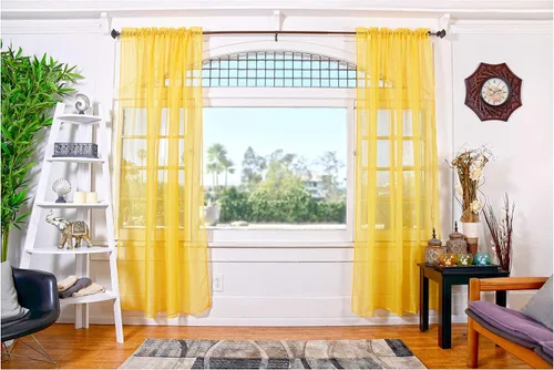 Vista 32 de All American Collection - cortinas Doli transparentes, 2 unidades Blanco