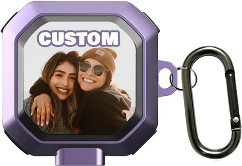 Vista 13 de Funda personalizada compatible con Samsung Buds FE 2023, Buds 2 Pro 2022, Buds 2 2021, Buds Pro 2021, Buds Live 2020, con nombre, texto, logotipo