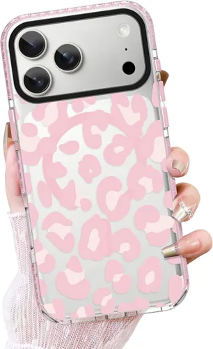 Vista 17 de OOK Funda magnética transparente para iPhone 17, lindo encaje floral negro Encaje Negro Floral