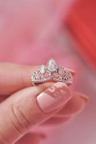 Vista 5 de Anillo enredado, anillo de princesa perdida, joyería de cosplay, anillo de princesa, anillo de corona de princesa, anillo de plata de ley 925
