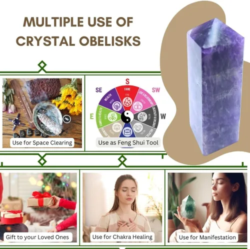 Vista 8 de Amatista, 3-4 pulgadas, 4 facetas, torres de cristal, curación natural, obelisco, curación de reiki, rejilla de cristal, punto único, chakra reiki