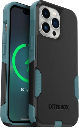 Vista 9 de OtterBox Commuter Series - Funda para iPhone 13 Pro Max y iPhone 12 Pro Max, negro