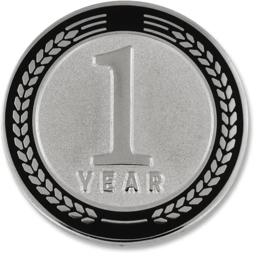 Vista 28 de PinMart Years of Service Award Employee Recognition Gift Pin de solapa - Negro