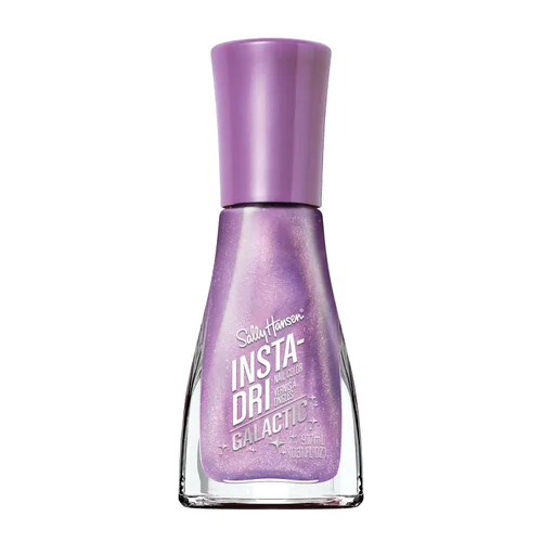 Vista 32 de Sally Hansen Insta-Dri Holo-Glow Esmalte de uñas de secado rápido, duración prolongada, brillo sin vetas Semi-opaco, con destellos 102 Lila
