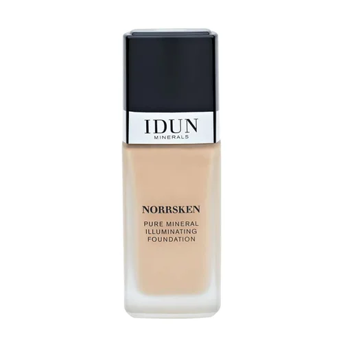 Vista 16 de IDUN Minerals Base líquida Norrsken – Cobertura suave y sedosa – Acabado luminoso y húmedo para piel seca y opaca – Maquillaje vegano y resistente