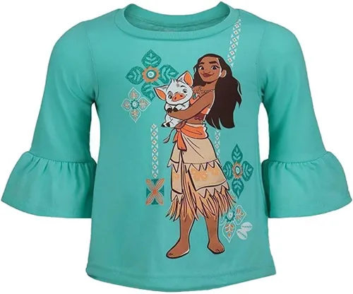 Vista 2 de Disney Moana Graphic T-Shirt and Leggings Outfit Set - Blue