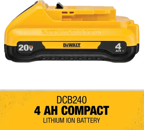Vista 5 de DEWALT Batería MAX* de 20 V, compacta, 4.0 Ah (DCB240)