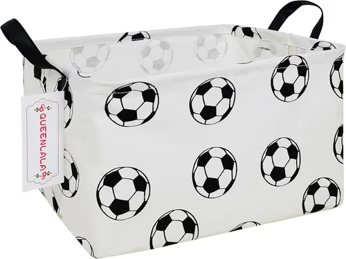 Vista 9 de QUEENLALA Cesta para la colada rectangular/Cesta para la ropa sucia plegable para habitación de niños, para organizar o almacenar, para juguetes