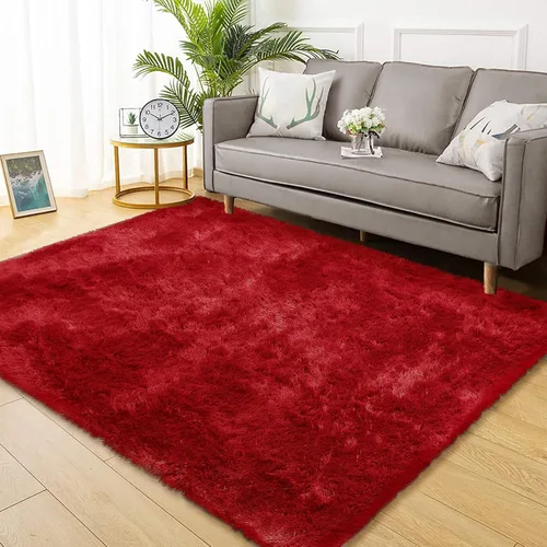 Vista 27 de CAROMIO Alfombra Corredor Esponjosa para Dormitorio Sala de Estar 2x6 Pies, Alfombras de Área Shag Alfombra de Felpa Suave Gruesa Larga de Piel Tie