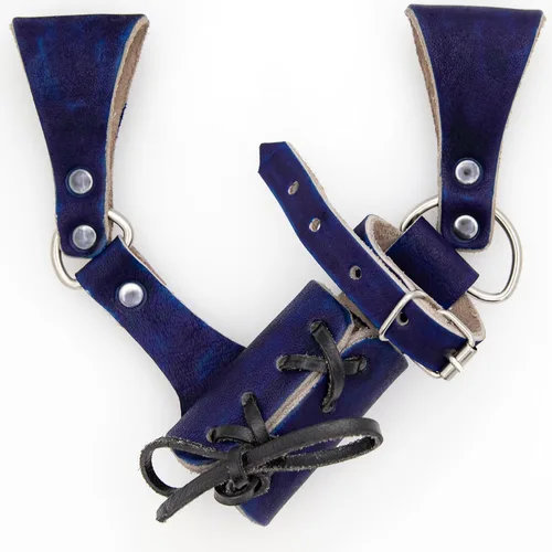 Vista 7 de Armory Replicas™ - Rana espada de cuero hecha a mano – Disfraz medieval LARP hebilla ajustable y cinturón de arma con cable soporte