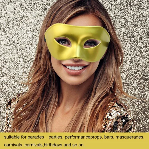 Vista 6 de NODG 2 máscaras de máscaras, máscaras de Halloween para hombres, máscara griega romana vintage, máscara retro veneciana, o Halloween, fiesta