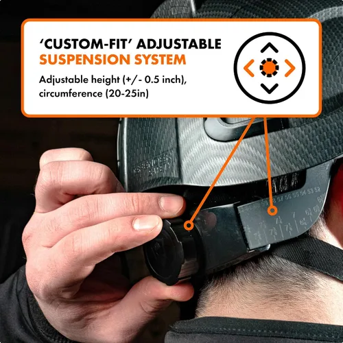 Vista 10 de Casco Protector Defender Safety H2, Casco Duro de Tipo 2 Clase C y E, Certificado ANSI Z89.1 y EN 12492