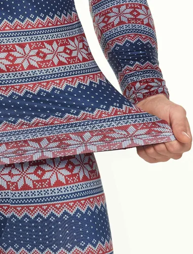 Vista 6 de TSLA Conjunto de ropa interior térmica para hombre, pantalones largos con forro polar suave, capa base cálida de invierno, parte superior e inferior