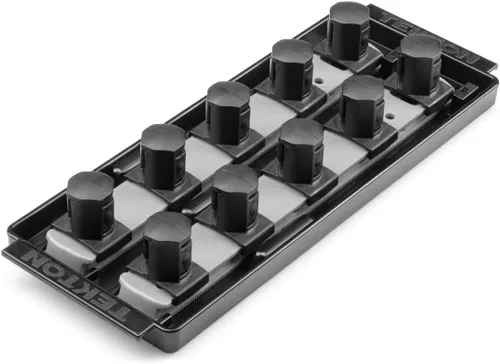 Vista 22 de TEKTON Carraca de 3/4 pulgadas x riel para dados de 8 pulgadas, 5 clips (rojo) OSR31105 Fabricado en Estados Unidos Negro