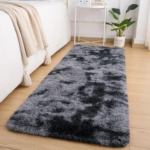 Vista 35 de Softlife Alfombra naranja para dormitorio, alfombra de felpa esponjosa para sala de estar para niñas, alfombra lanuda para niños, alfombra suave