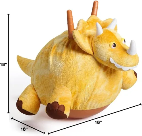 Vista 5 de WALIKI Hopper Ball - Juguete de dinosaurio para niños de 3 a 5 años Dino Ride-On Hippity Hop Juguete de salto para interiores y exteriores