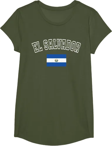 Vista 77 de Camiseta vintage con diseño de la bandera de El Salvador